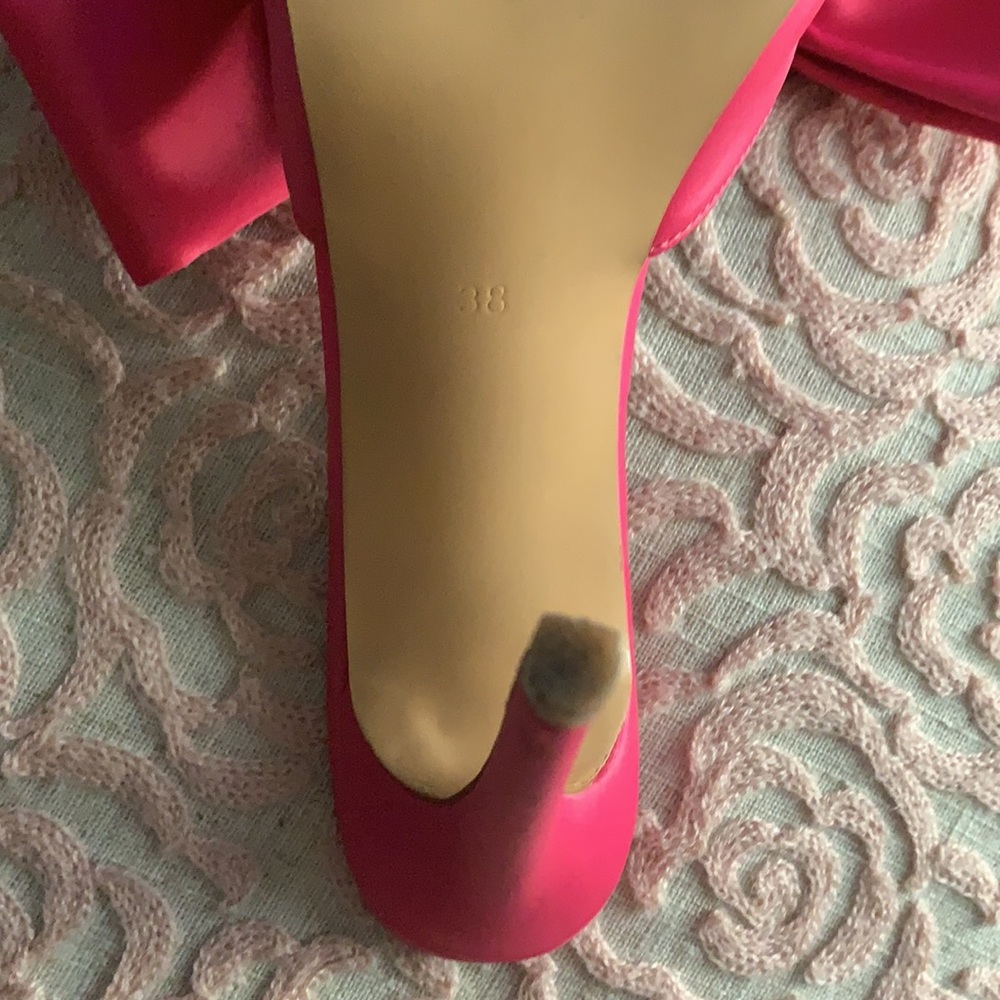 Pink big bow heels - Picture 5 of 8